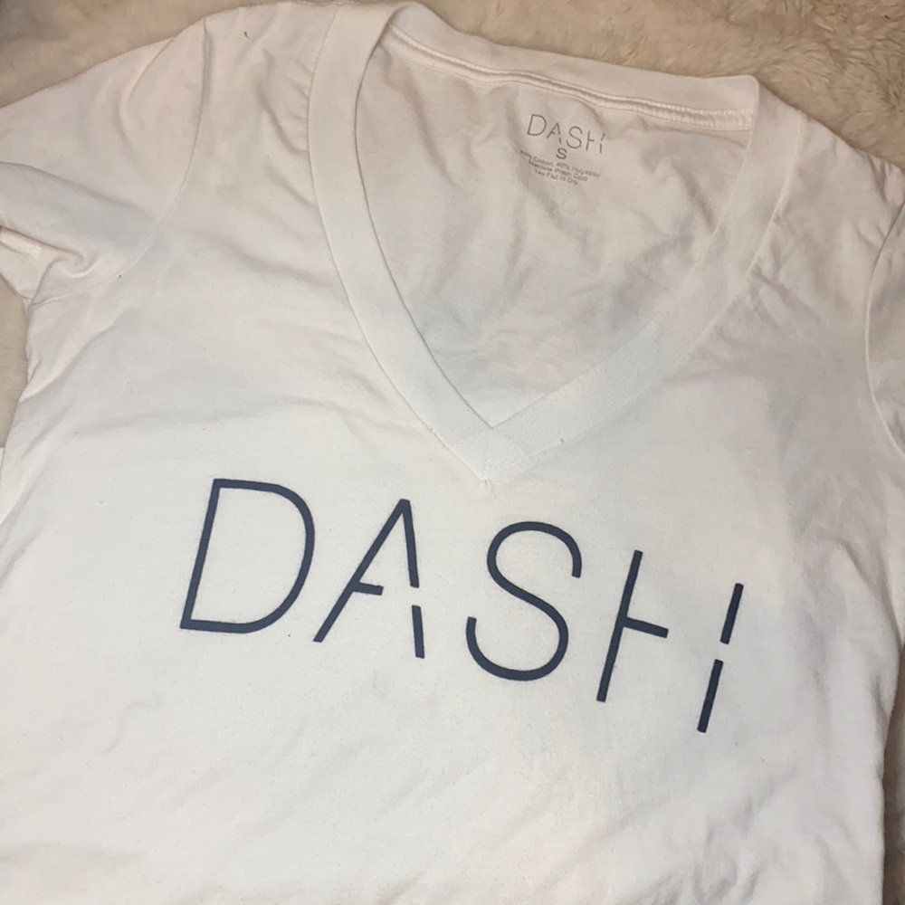 Dash white v-neck t-shirt